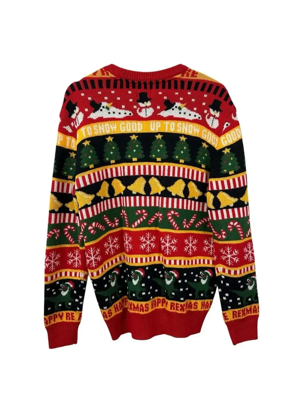 H&M Men’s Up To Snow Good Long Sleeve Holiday Christmas Sweater Size S